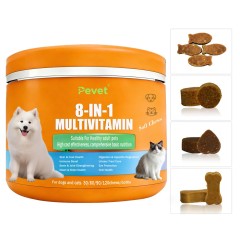 Viên nhai mềm bổ sung vitamin tổng hợp Pevet Multivitamin Soft Chews Glucosamine Probiotics Hỗ trợ tim mạch, khớp, da và hệ miễn dịch 60 viên/chai,Viên nhai mềm bổ sung vitamin tổng hợp Pevet Multivitamin Soft Chews Glucosamine Probiotics Hỗ trợ tim mạch, khớp, da và hệ miễn dịch 60 viên/chai,Pevet