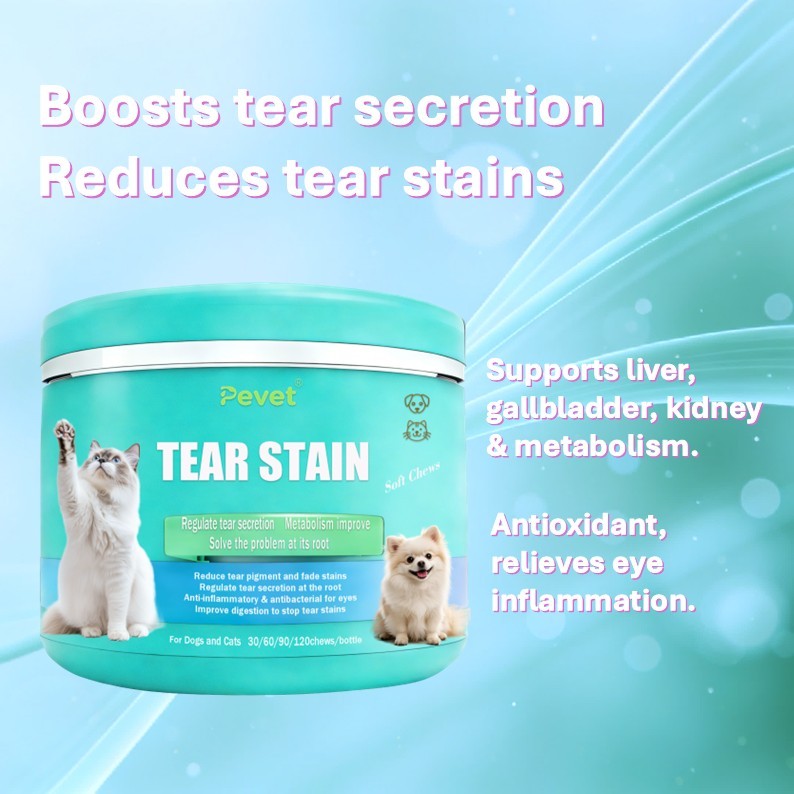 TEAR STAIN SOFT CHEWS Tear Stain Supports for Dogs - for Eye Moisture + Vision & Immune Support,TEAR STAIN SOFT CHEWS Tear Stain Supports for Dogs - for Eye Moisture + Vision & Immune Support,Pevet
