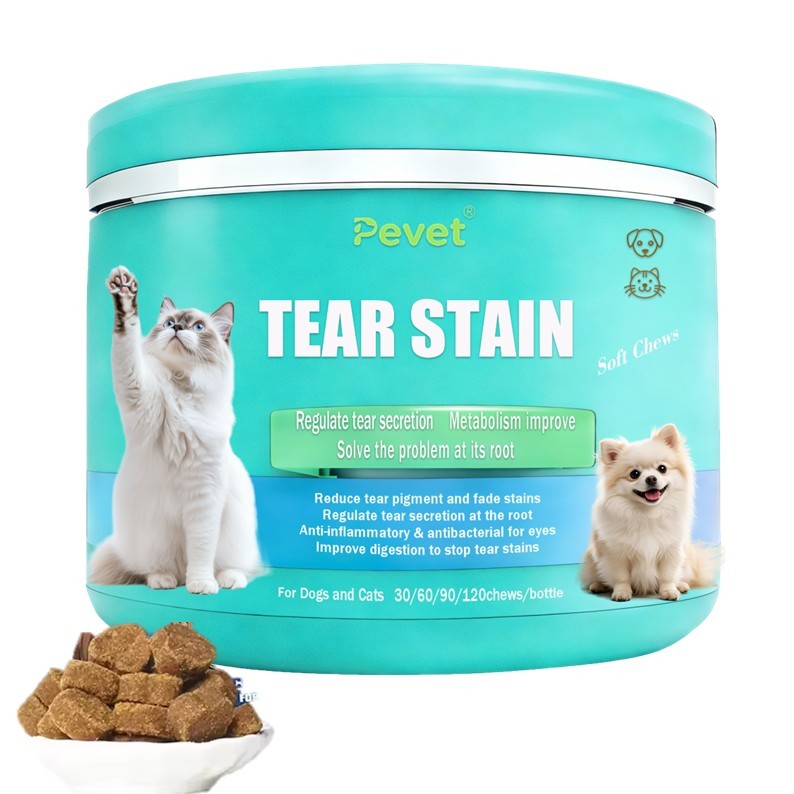 TEAR STAIN SOFT CHEWS Tear Stain Supports for Dogs - for Eye Moisture + Vision & Immune Support,TEAR STAIN SOFT CHEWS Tear Stain Supports for Dogs - for Eye Moisture + Vision & Immune Support,Pevet