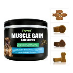 MUSCLE GAIN SOFT CHEWS-Wholesale High-Protein Fast-Absorption Soft Chews Muscle Gain Dog Muscle Bone Health Supplement Weight Gain Skin/Coat Custom,MUSCLE GAIN SOFT CHEWS-Wholesale High-Protein Fast-Absorption Soft Chews Muscle Gain Dog Muscle Bone Health Supplement Weight Gain Skin/Coat Custom,Pevet