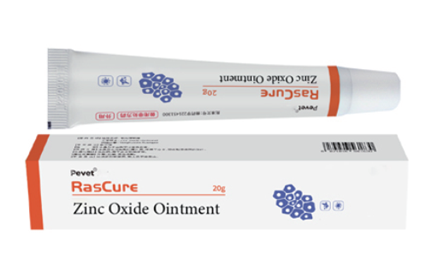 RasCure Zinc Oxide Ointment  for dogs and cats Astringent agent. Provides astringent and antibacterial effects, commonly used for treating dermatitis, eczema, and ulcers for dogs and cats.,RasCure Zinc Oxide Ointment  for dogs and cats Astringent agent. Provides astringent and antibacterial effects, commonly used for treating dermatitis, eczema, and ulcers for dogs and cats.,Pevet