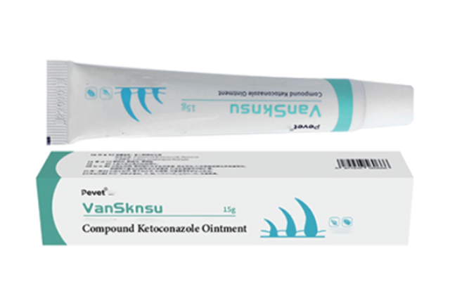 VanSknsu Compound Ketoconazole Ointment Antimicrobial agent. For treating dermatological conditions in dogs and cats caused by fungi, anaerobic bacteria.,VanSknsu Compound Ketoconazole Ointment Antimicrobial agent. For treating dermatological conditions in dogs and cats caused by fungi, anaerobic bacteria.,Pevet