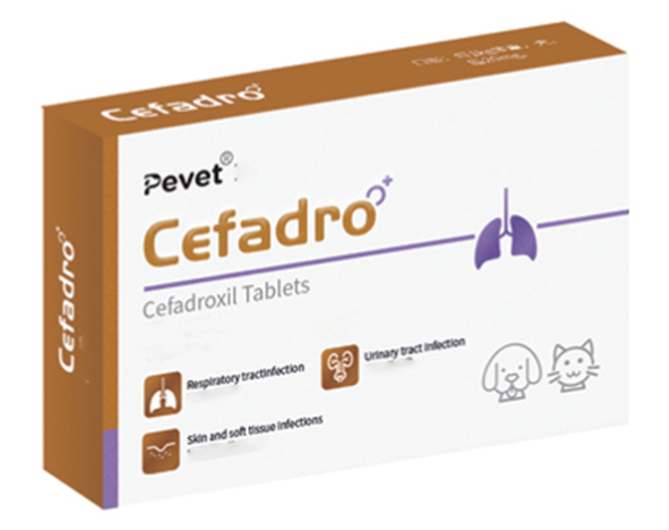 Cefadro Cefadroxil Tablets for dogs and cats treat respiratory tract, urinary tract, skin and soft tissue infections caused by sensitive staphylococcus, streptococcus, Pasteurella and Klebsiella in dogs and cats.,Cefadro Cefadroxil Tablets for dogs and cats treat respiratory tract, urinary tract, skin and soft tissue infections caused by sensitive staphylococcus, streptococcus, Pasteurella and Klebsiella in dogs and cats.,Pevet