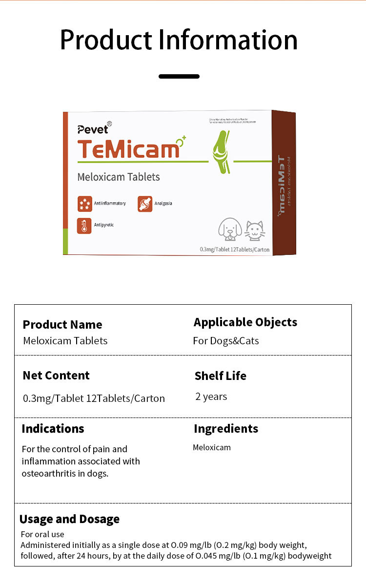 Pevet Treatment for Osteoarthritis Symptoms in Senior Pets - Safe & Gentle Anti-Inflammatory Meloxicam for Dogs,Pevet Treatment for Osteoarthritis Symptoms in Senior Pets - Safe & Gentle Anti-Inflammatory Meloxicam for Dogs,Pevet