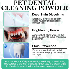 Dog Teeth Cleaning Powder, Dog Dental Care, Targets Tartar & Bad Breath & Reduces Plaque,Dog Teeth Cleaning Powder, Dog Dental Care, Targets Tartar & Bad Breath & Reduces Plaque,Pevet