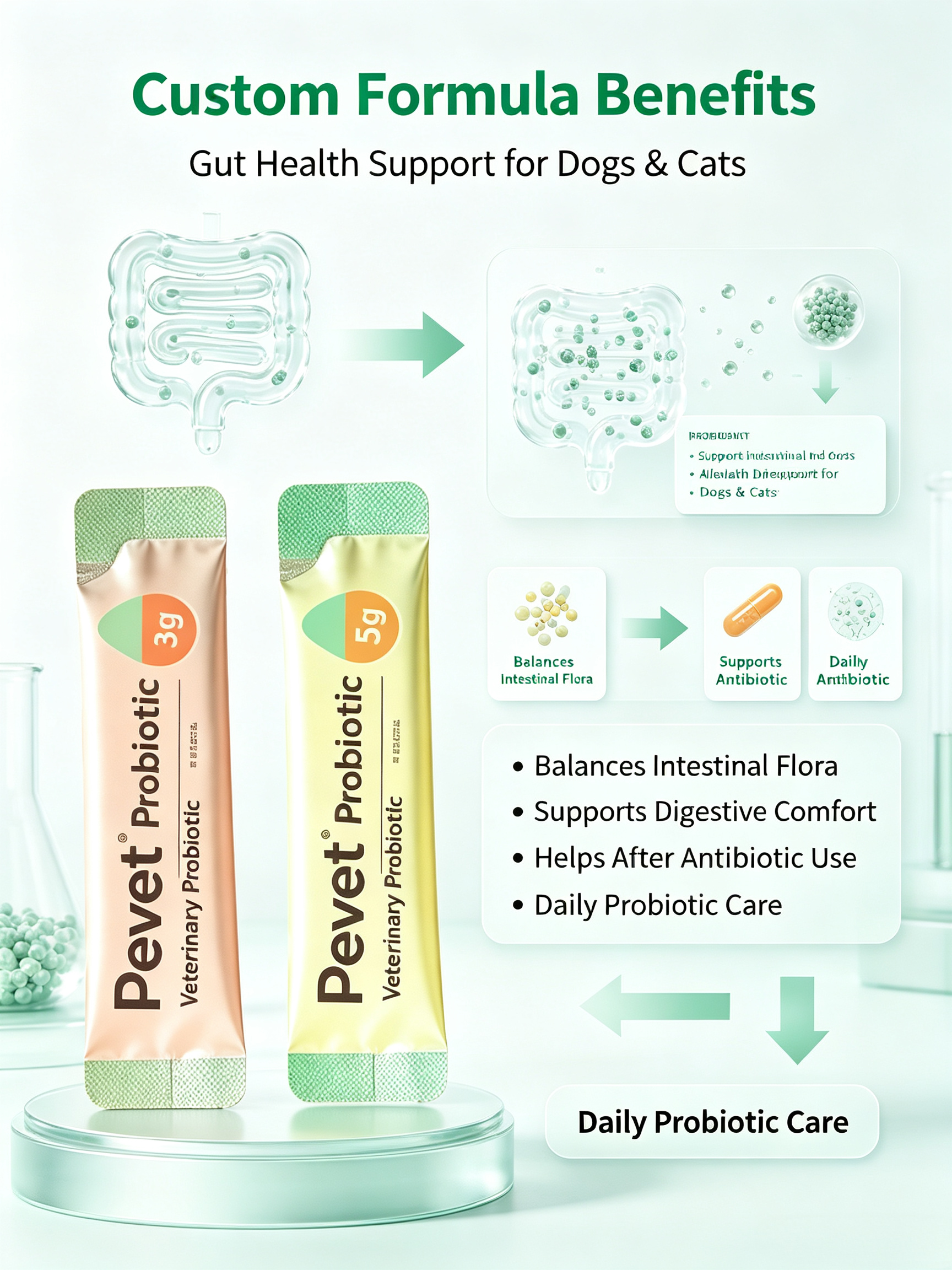 VetPro GI Support Probiotic for Dogs & Cats – Digestive Health, Diarrhea Relief & Gut Flora Balance | Post-Antibiotic Recovery,VetPro GI Support Probiotic for Dogs & Cats – Digestive Health, Diarrhea Relief & Gut Flora Balance | Post-Antibiotic Recovery,Pevet