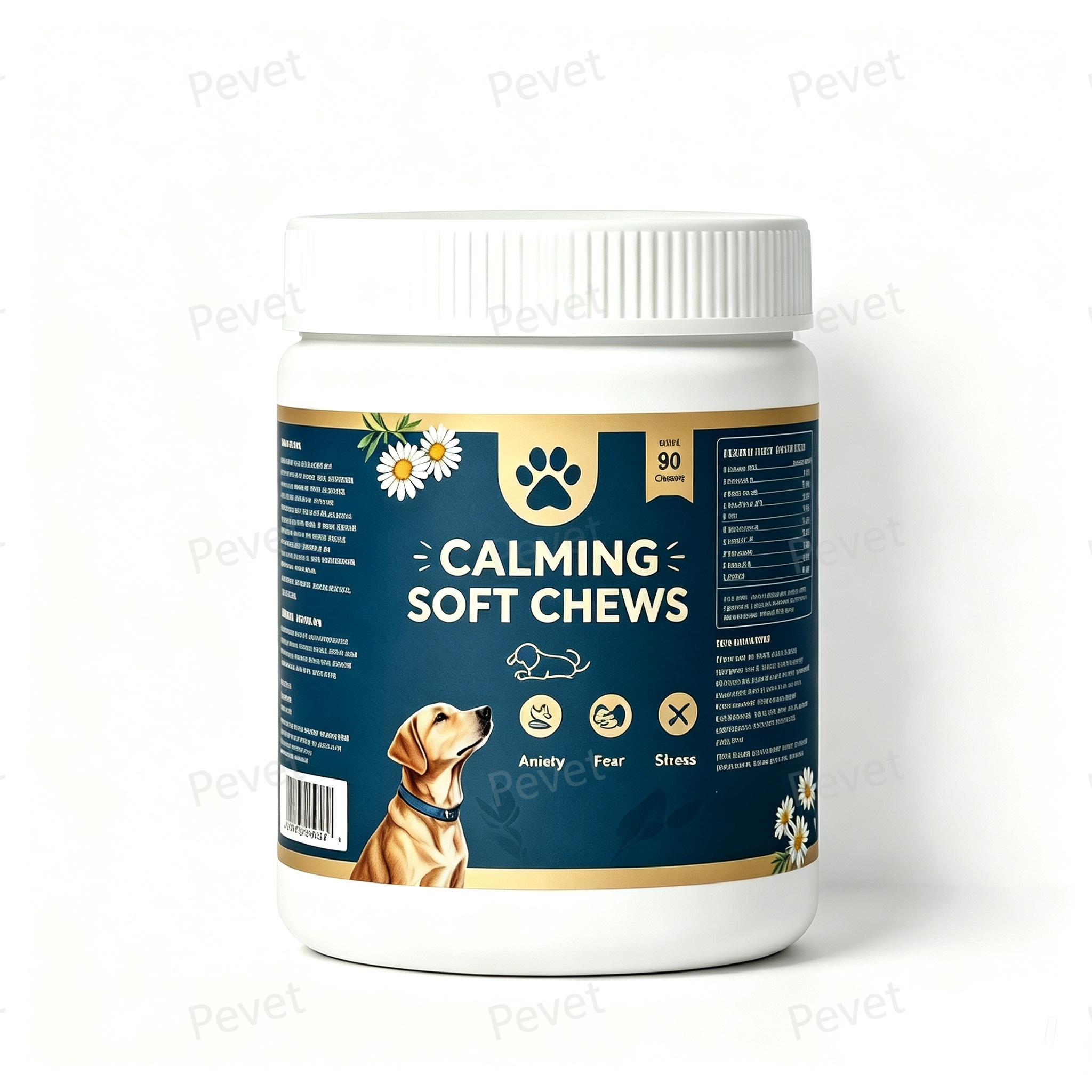 Dog Calming Soft Chews – Delicious Daily Support for Anxiety & Stress Relief,Dog Calming Soft Chews – Delicious Daily Support for Anxiety & Stress Relief,Pevet