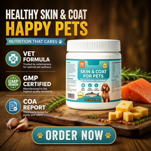 Pet Skin & Coat Soft Chews – Delicious Daily Support for a Shiny Coat & Strong Skin Barrier,Pet Skin & Coat Soft Chews – Delicious Daily Support for a Shiny Coat & Strong Skin Barrier,Pevet