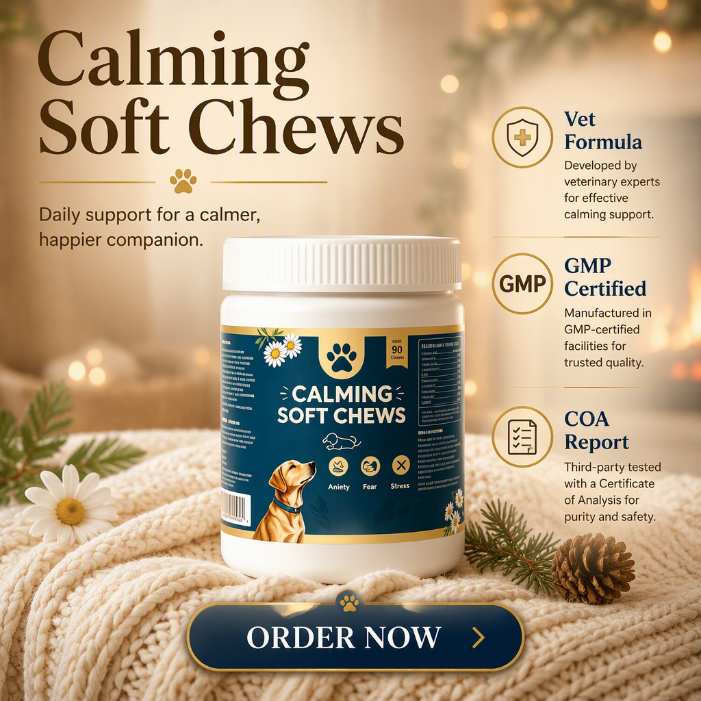 Dog Calming Soft Chews – Delicious Daily Support for Anxiety & Stress Relief,Dog Calming Soft Chews – Delicious Daily Support for Anxiety & Stress Relief,Pevet