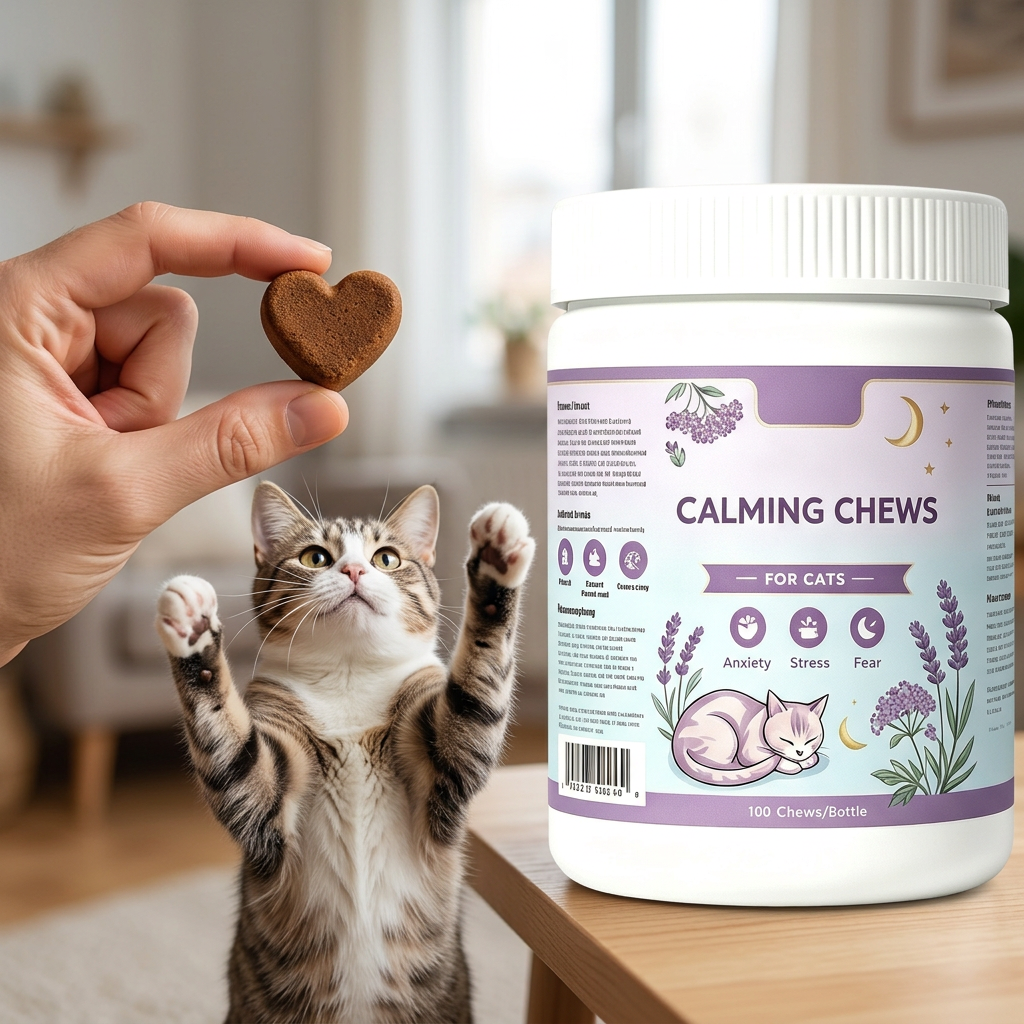 Cat Calming Soft Chews – Delicious Daily Support for Stress & Sensitivity,Cat Calming Soft Chews – Delicious Daily Support for Stress & Sensitivity,Pevet