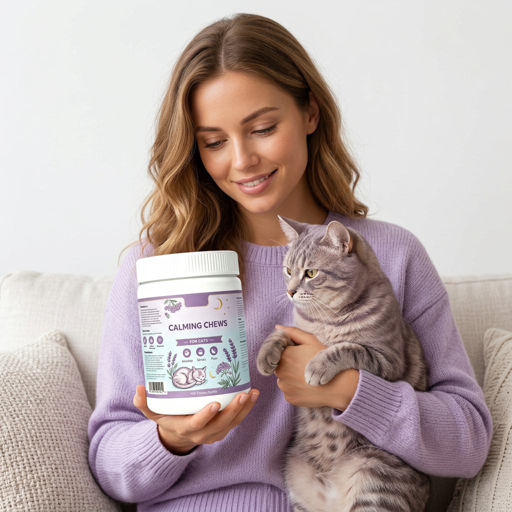 Cat Calming Soft Chews – Delicious Daily Support for Stress & Sensitivity,Cat Calming Soft Chews – Delicious Daily Support for Stress & Sensitivity,Pevet