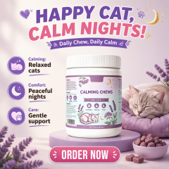 Cat Calming Soft Chews – Delicious Daily Support for Stress & Sensitivity,Cat Calming Soft Chews – Delicious Daily Support for Stress & Sensitivity,Pevet