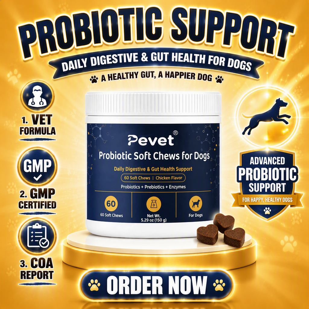 Probiotic Soft Chews for Dogs & Cats – Digestive Health & Immune Support,Probiotic Soft Chews for Dogs & Cats – Digestive Health & Immune Support,Pevet