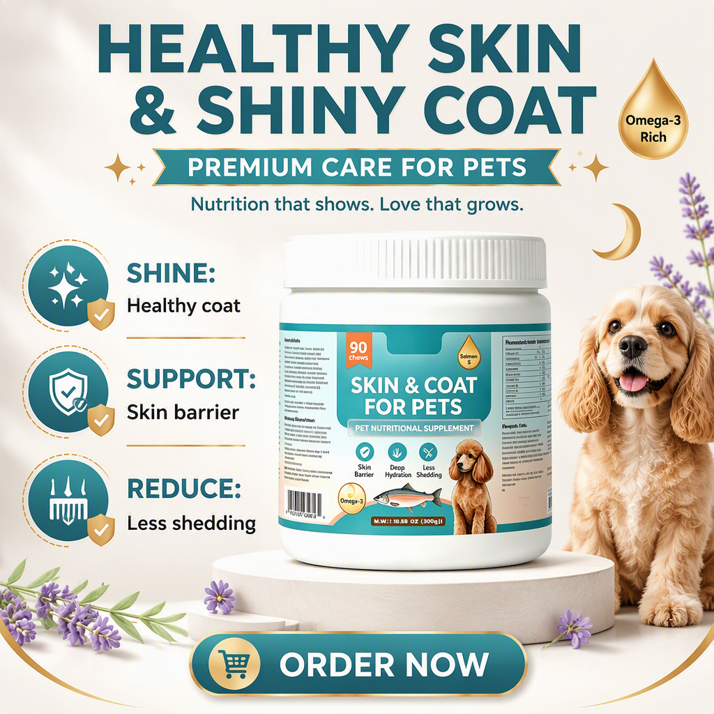 Pet Skin & Coat Soft Chews – Delicious Daily Support for a Shiny Coat & Strong Skin Barrier,Pet Skin & Coat Soft Chews – Delicious Daily Support for a Shiny Coat & Strong Skin Barrier,Pevet