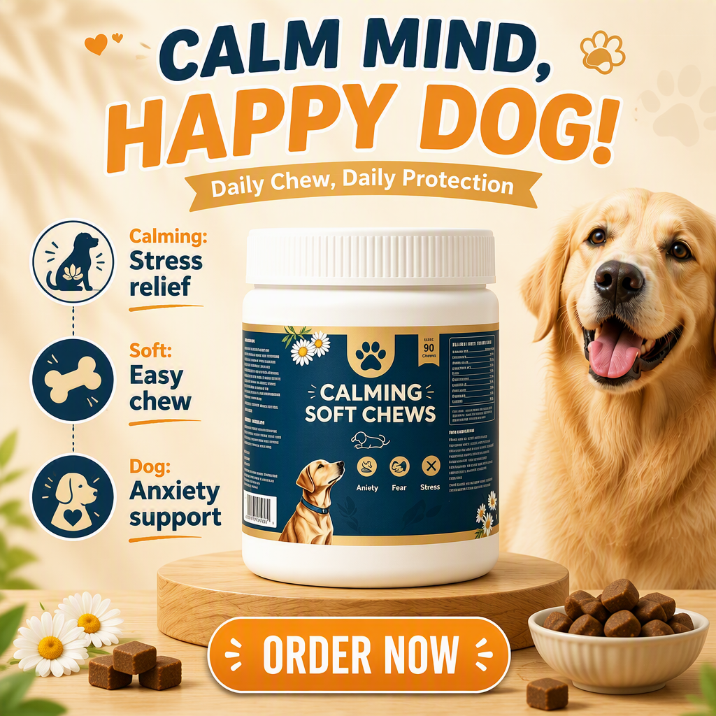 Dog Calming Soft Chews – Delicious Daily Support for Anxiety & Stress Relief,Dog Calming Soft Chews – Delicious Daily Support for Anxiety & Stress Relief,Pevet