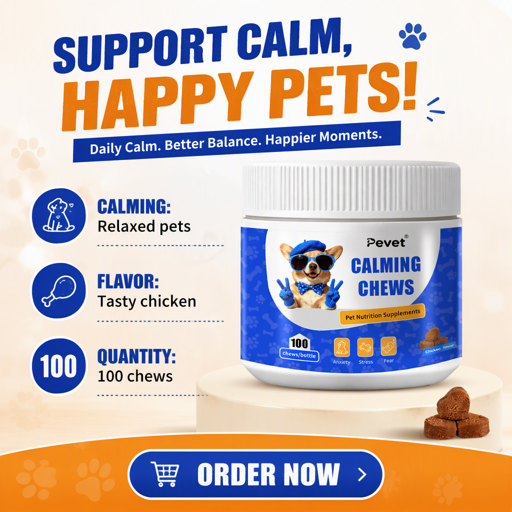 Pevet Calming Chews Pet Health Care Supplements For Dogs - Natural Chamomile, Valerian, Colostrum, Eases Vet Visits & Grooming,Pevet Calming Chews Pet Health Care Supplements For Dogs - Natural Chamomile, Valerian, Colostrum, Eases Vet Visits & Grooming,Pevet