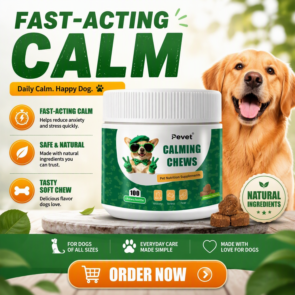Pevet Calming Chews Pet Health Care Supplements For Dogs - Natural Chamomile, Valerian, Colostrum, Eases Vet Visits & Grooming,Pevet Calming Chews Pet Health Care Supplements For Dogs - Natural Chamomile, Valerian, Colostrum, Eases Vet Visits & Grooming,Pevet