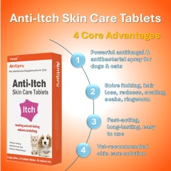Cat Anti-Scratch Skin Health Tablets Nutritional Care Immune Support Grain-Free Vitamins Minerals Daily Oral Dogs Rabbits,Cat Anti-Scratch Skin Health Tablets Nutritional Care Immune Support Grain-Free Vitamins Minerals Daily Oral Dogs Rabbits,Pevet
