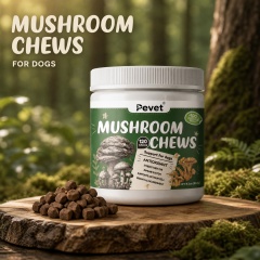 Pevet OEM ODM Grain-Free Mushroom Supplement Soft Chews Ashwagandha Probiotic Blend-Immune Support Joint Health,Pevet OEM ODM Grain-Free Mushroom Supplement Soft Chews Ashwagandha Probiotic Blend-Immune Support Joint Health,Pevet