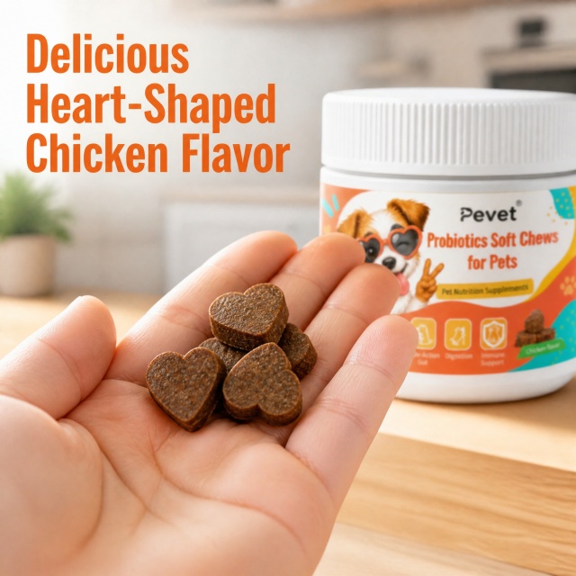 Pevet Probiotic Soft Chews for Dogs-Long-acting Gut Health & Seasonal Allergy Support Digestive Health Supplements,Pevet Probiotic Soft Chews for Dogs-Long-acting Gut Health & Seasonal Allergy Support Digestive Health Supplements,Pevet