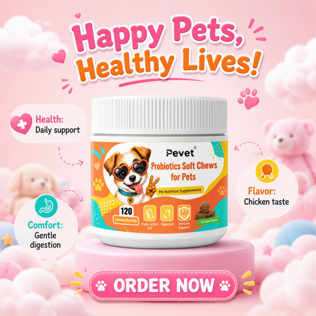 Pevet Probiotic Soft Chews for Dogs-Long-acting Gut Health & Seasonal Allergy Support Digestive Health Supplements,Pevet Probiotic Soft Chews for Dogs-Long-acting Gut Health & Seasonal Allergy Support Digestive Health Supplements,Pevet