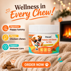Pevet Probiotic Soft Chews for Dogs-Long-acting Gut Health & Seasonal Allergy Support Digestive Health Supplements,Pevet Probiotic Soft Chews for Dogs-Long-acting Gut Health & Seasonal Allergy Support Digestive Health Supplements,Pevet