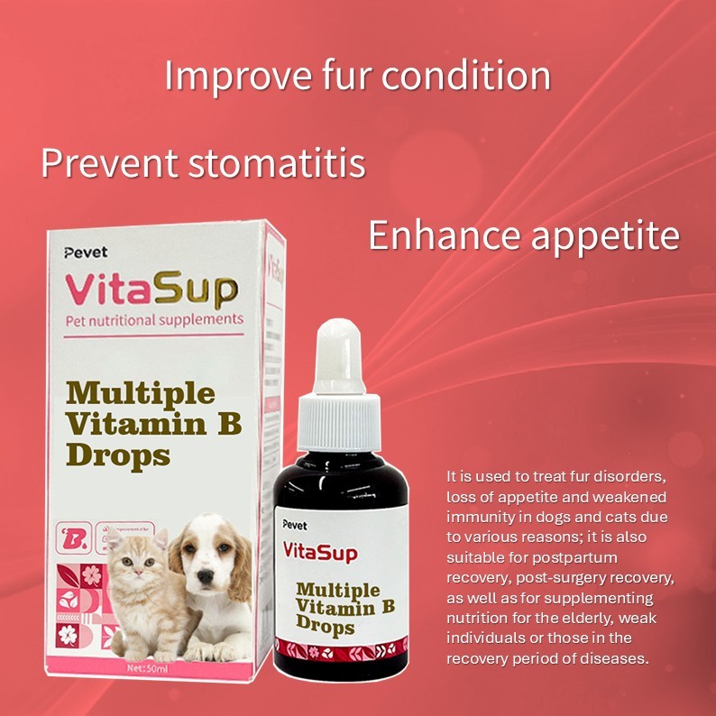 Pet Nutritional Supplement B-Complex Vitamin Liquid Drops for Dogs and Cats Daily Health Care Support with Fast Absorption,Pet Nutritional Supplement B-Complex Vitamin Liquid Drops for Dogs and Cats Daily Health Care Support with Fast Absorption,Pevet