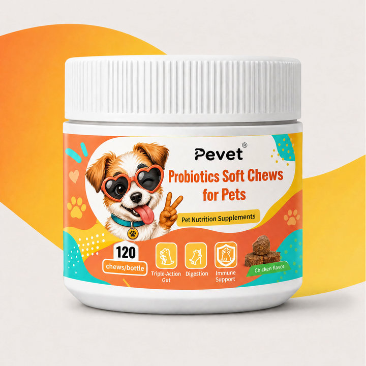 Pevet Probiotic Soft Chews for Dogs-Long-acting Gut Health & Seasonal Allergy Support Digestive Health Supplements,Pevet Probiotic Soft Chews for Dogs-Long-acting Gut Health & Seasonal Allergy Support Digestive Health Supplements,Pevet