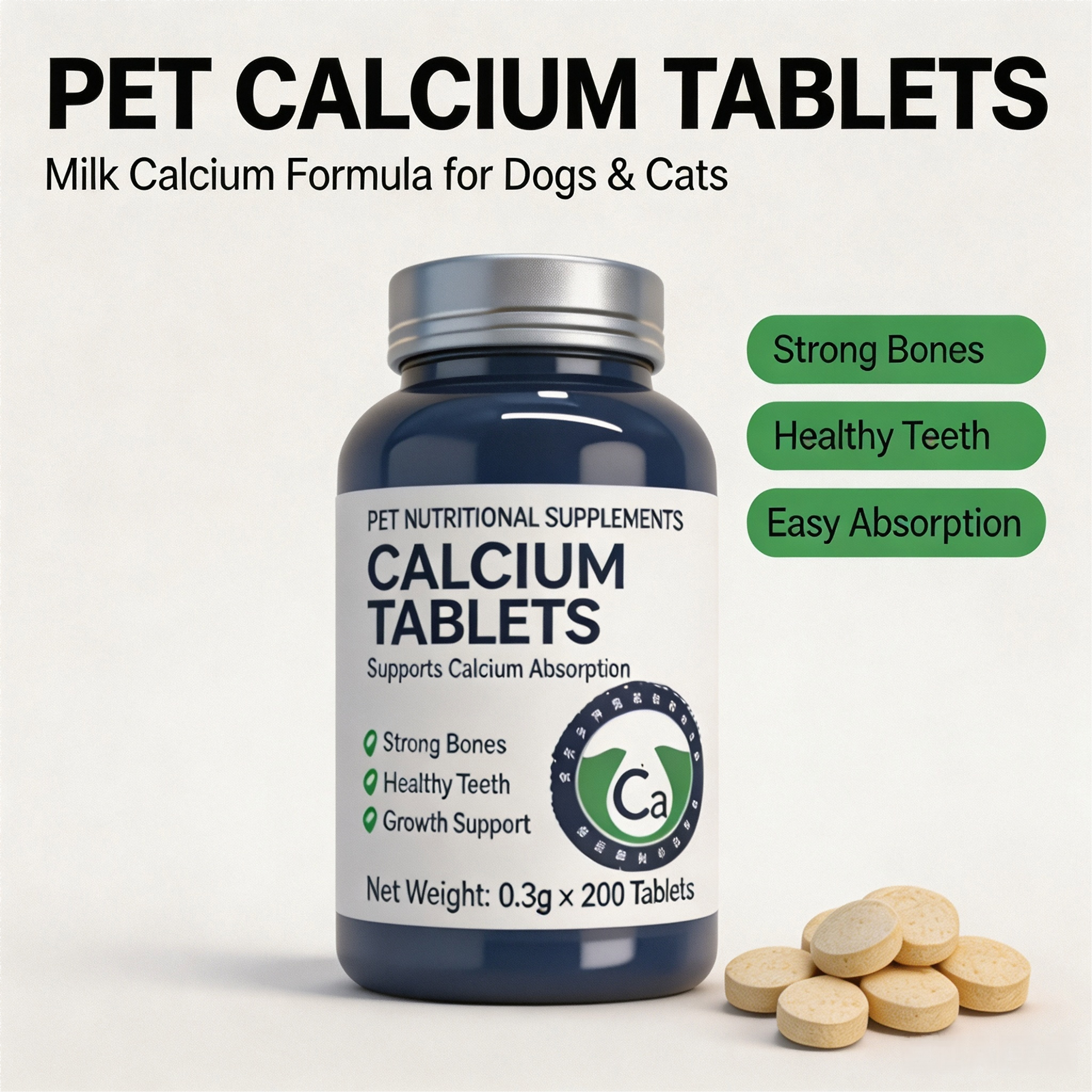 Pevet Pet Milk Calcium Tablets Calcium Supplement Supports Bone Development and Teeth Health  for Dogs and Cats,Pevet Pet Milk Calcium Tablets Calcium Supplement Supports Bone Development and Teeth Health  for Dogs and Cats,Pevet