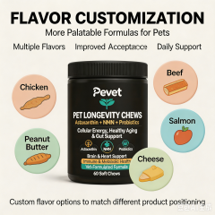 Pevet Pet Aging & Wellness Supplement Astaxanthin NMN Supports Vitality Antioxidant & Gut Health OEM/ODM Pet Supplement,Pevet Pet Aging & Wellness Supplement Astaxanthin NMN Supports Vitality Antioxidant & Gut Health OEM/ODM Pet Supplement,Pevet