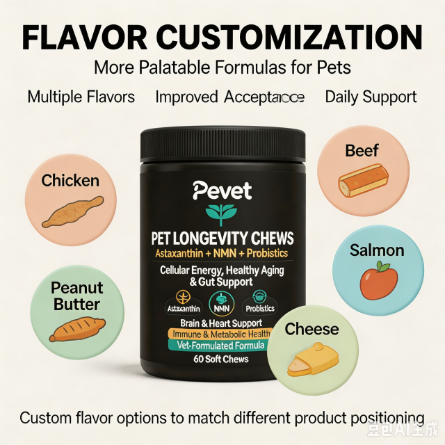 Pevet Pet Aging & Wellness Supplement Astaxanthin NMN Supports Vitality Antioxidant & Gut Health OEM/ODM Pet Supplement,Pevet Pet Aging & Wellness Supplement Astaxanthin NMN Supports Vitality Antioxidant & Gut Health OEM/ODM Pet Supplement,Pevet