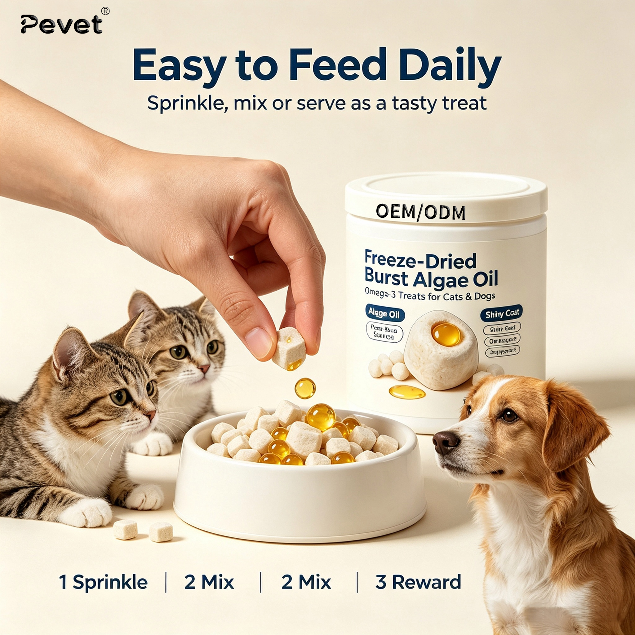 Pevet Private Label Freeze-Dried DHA Algae Oil Beads Bursting Beads Technology Plant-Based Omega-3 DHA Per Bead Stable Odorless,Pevet Private Label Freeze-Dried DHA Algae Oil Beads Bursting Beads Technology Plant-Based Omega-3 DHA Per Bead Stable Odorless,Pevet