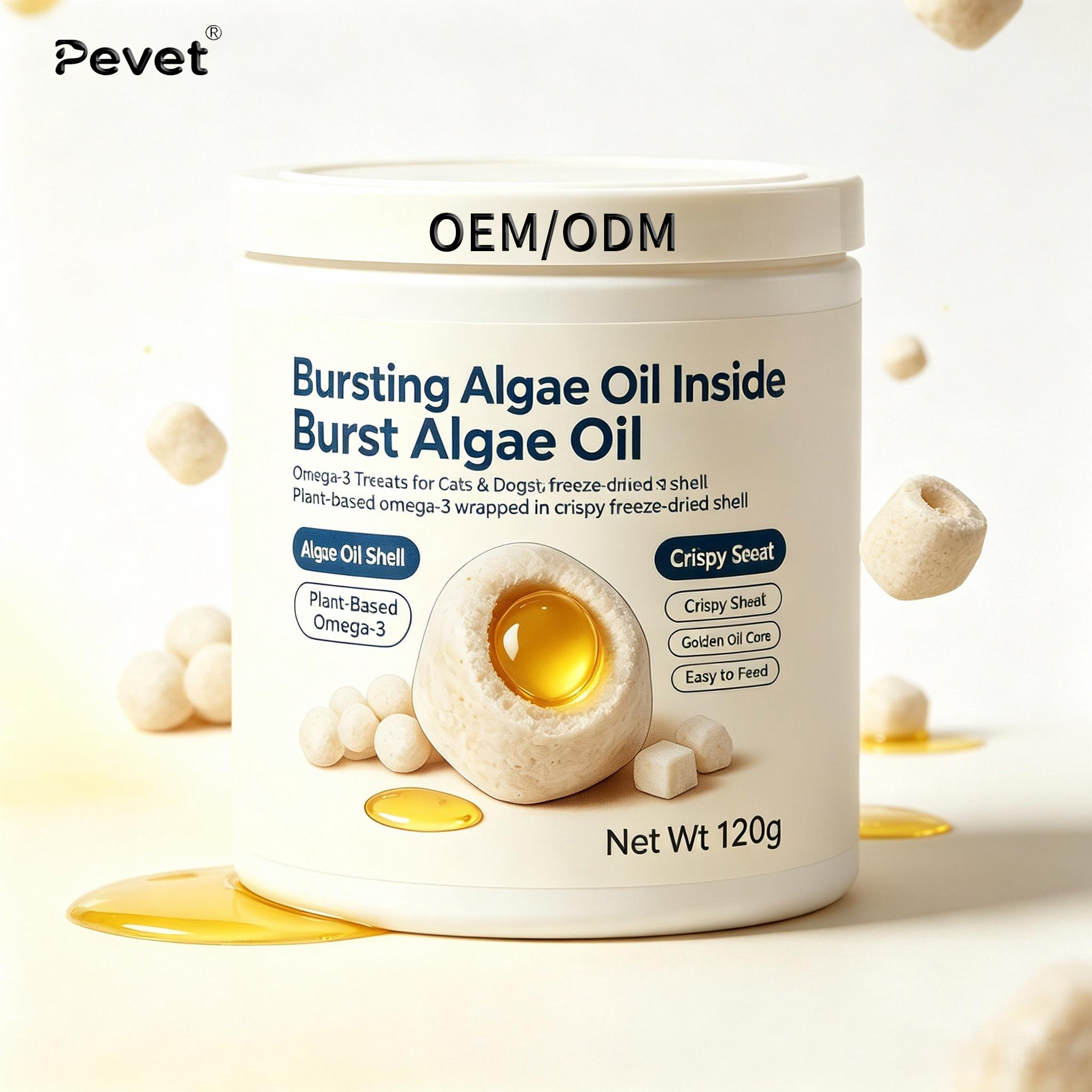Pevet Private Label Freeze-Dried DHA Algae Oil Beads Bursting Beads Technology Plant-Based Omega-3 DHA Per Bead Stable Odorless,Pevet Private Label Freeze-Dried DHA Algae Oil Beads Bursting Beads Technology Plant-Based Omega-3 DHA Per Bead Stable Odorless,Pevet