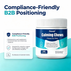 Pevet Calming Soft Chews for Cats & Dogs - Natural Chamomile, Passion Flower, Ashwagandha, Flaxseed, Eases Crowds Stress & Noise,Pevet Calming Soft Chews for Cats & Dogs - Natural Chamomile, Passion Flower, Ashwagandha, Flaxseed, Eases Crowds Stress & Noise,Pevet