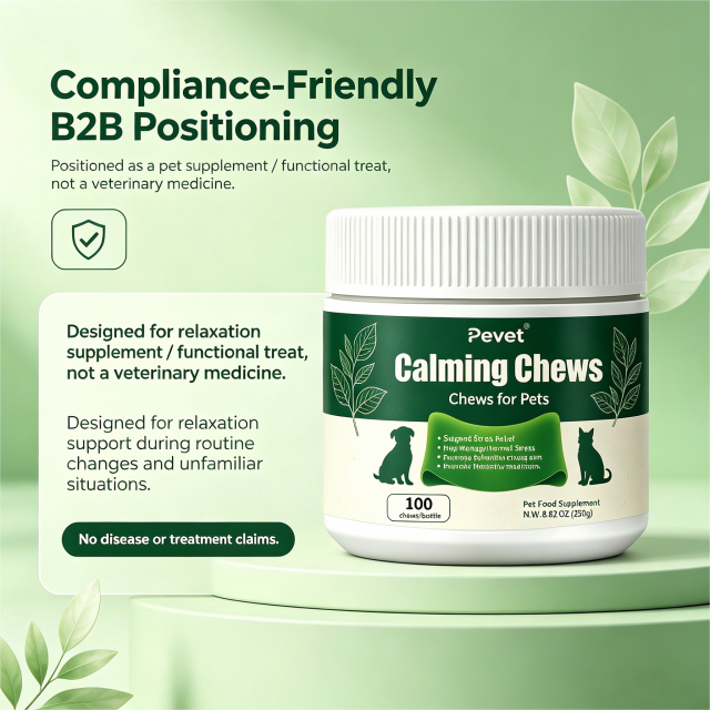Pevet Calming Soft Chews for Cats & Dogs - Natural Colostrum, Passion Flower, Theanine, Inulin, Eases Storm Fears Stress & Noise,Pevet Calming Soft Chews for Cats & Dogs - Natural Colostrum, Passion Flower, Theanine, Inulin, Eases Storm Fears Stress & Noise,Pevet