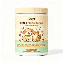 Pevet 8-in-1 Multivitamin Soft Chews Supports Travel Buddies Skin Coat Joint Heart Digestion Urinary Vision Oral Private Stock,Pevet 8-in-1 Multivitamin Soft Chews Supports Travel Buddies Skin Coat Joint Heart Digestion Urinary Vision Oral Private Stock,Pevet