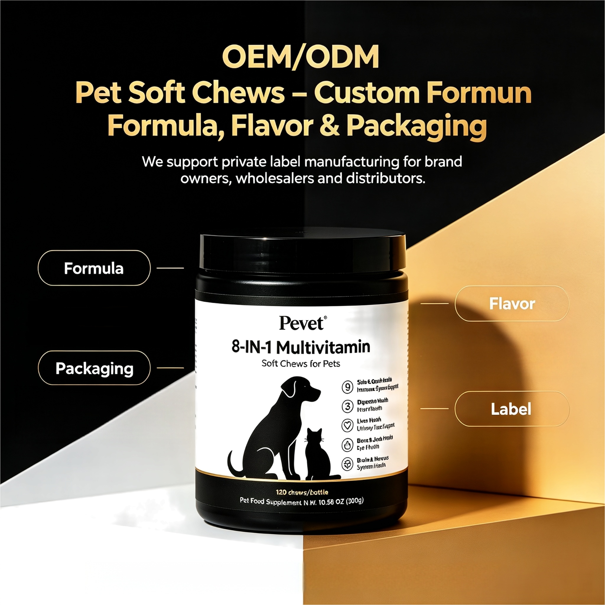 Pevet 8-in-1 Multivitamin Soft Chews Supports Young Pet Skin Coat Joint Heart Digestion Urinary Vision Oral Premium Bulk Plus,Pevet 8-in-1 Multivitamin Soft Chews Supports Young Pet Skin Coat Joint Heart Digestion Urinary Vision Oral Premium Bulk Plus,Pevet