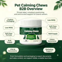 Pevet Calming Soft Chews for Cats & Dogs - Natural Colostrum, Passion Flower, Theanine, Inulin, Eases Storm Fears Stress & Noise,Pevet Calming Soft Chews for Cats & Dogs - Natural Colostrum, Passion Flower, Theanine, Inulin, Eases Storm Fears Stress & Noise,Pevet