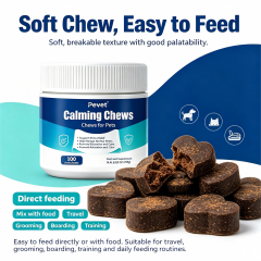 Pevet Calming Soft Chews for Cats & Dogs - Natural Chamomile, Passion Flower, Ashwagandha, Flaxseed, Eases Crowds Stress & Noise,Pevet Calming Soft Chews for Cats & Dogs - Natural Chamomile, Passion Flower, Ashwagandha, Flaxseed, Eases Crowds Stress & Noise,Pevet