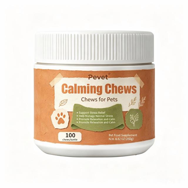 Pevet Calming Soft Chews for Cats & Dogs - Natural Valerian Root, Colostrum, Ginger, L-Tryptophan, Eases Thunder Stress & Noise,Pevet Calming Soft Chews for Cats & Dogs - Natural Valerian Root, Colostrum, Ginger, L-Tryptophan, Eases Thunder Stress & Noise,Pevet