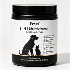 Pevet 8-in-1 Multivitamin Soft Chews Supports Young Pet Skin Coat Joint Heart Digestion Urinary Vision Oral Premium Bulk Plus,Pevet 8-in-1 Multivitamin Soft Chews Supports Young Pet Skin Coat Joint Heart Digestion Urinary Vision Oral Premium Bulk Plus,Pevet