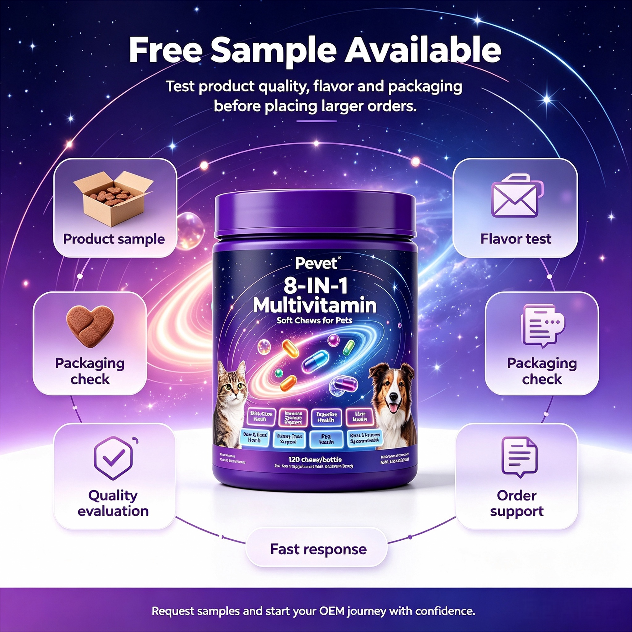 Pevet 8-in-1 Multivitamin Soft Chews Supports Multi Pets Skin Coat Joint Heart Digestion Urinary Vision Oral Premium Quality,Pevet 8-in-1 Multivitamin Soft Chews Supports Multi Pets Skin Coat Joint Heart Digestion Urinary Vision Oral Premium Quality,Pevet