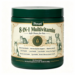 Pevet 8-in-1 Multivitamin Soft Chews Supports Overweight Dogs Skin Coat Joint Heart Digestion Urinary Vision Oral High Quality,Pevet 8-in-1 Multivitamin Soft Chews Supports Overweight Dogs Skin Coat Joint Heart Digestion Urinary Vision Oral High Quality,Pevet