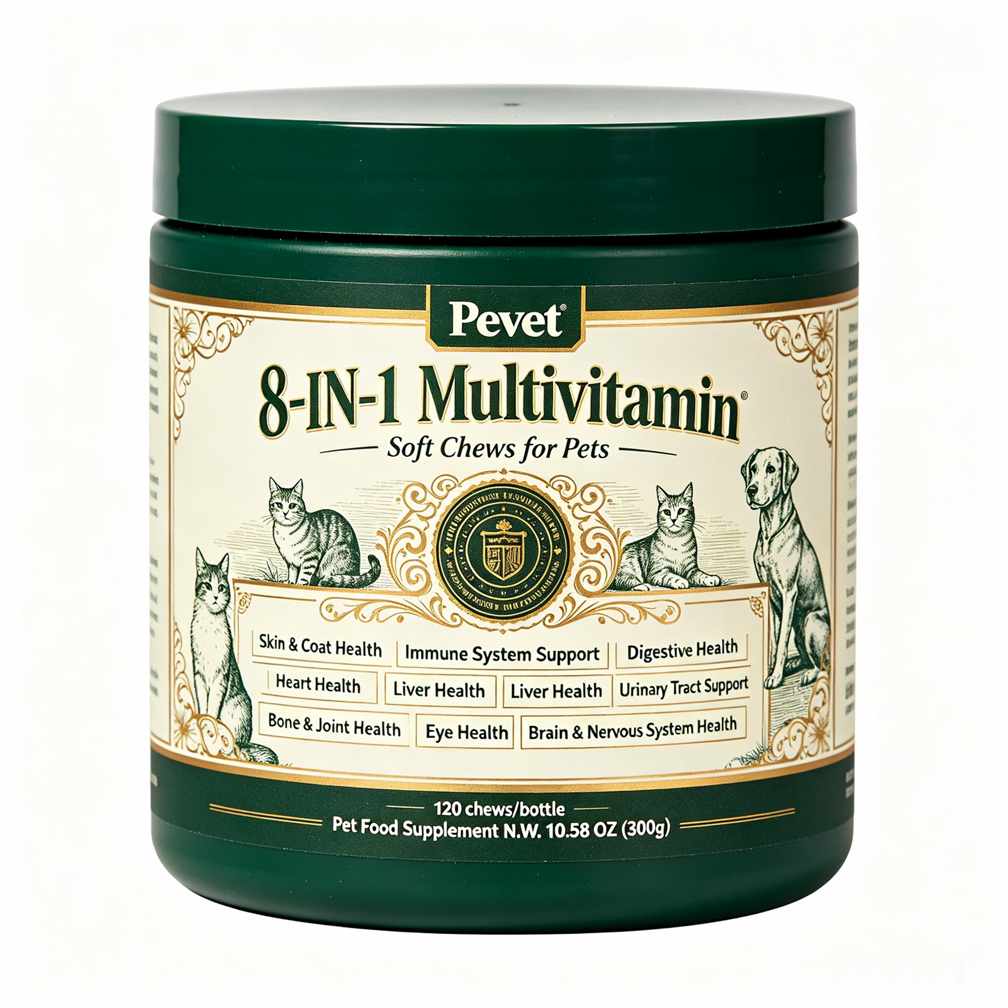 Pevet 8-in-1 Multivitamin Soft Chews Supports Overweight Dogs Skin Coat Joint Heart Digestion Urinary Vision Oral High Quality,Pevet 8-in-1 Multivitamin Soft Chews Supports Overweight Dogs Skin Coat Joint Heart Digestion Urinary Vision Oral High Quality,Pevet
