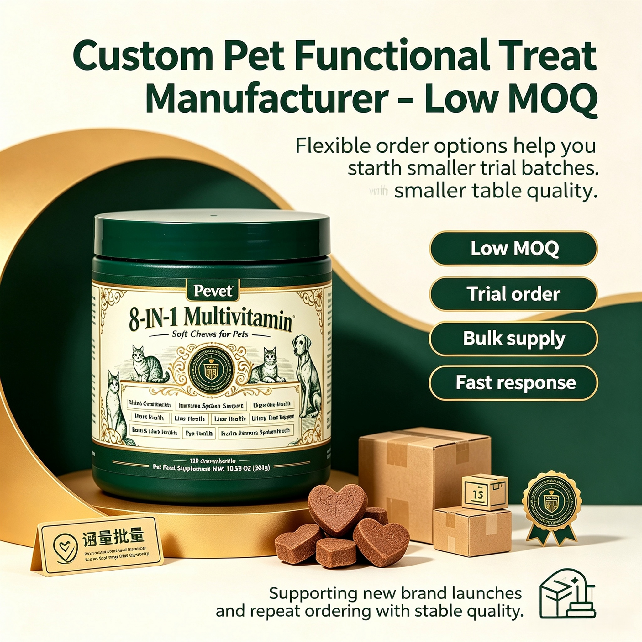 Pevet 8-in-1 Multivitamin Soft Chews Supports Overweight Dogs Skin Coat Joint Heart Digestion Urinary Vision Oral High Quality,Pevet 8-in-1 Multivitamin Soft Chews Supports Overweight Dogs Skin Coat Joint Heart Digestion Urinary Vision Oral High Quality,Pevet