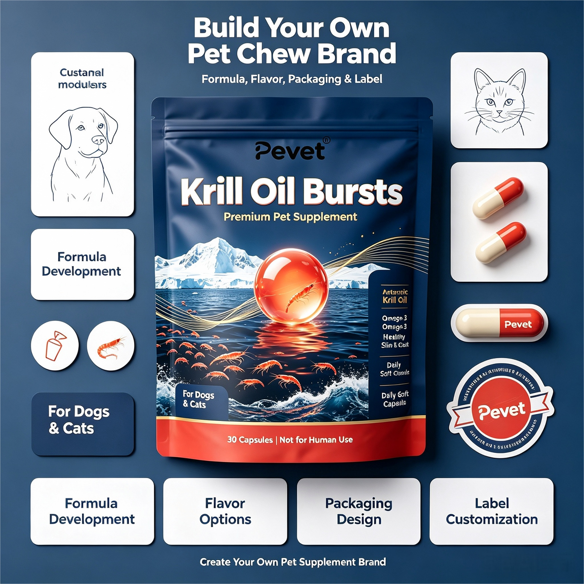 Pevet Private Label Krill Oil Burst Beads Sachet OEM ODM Custom Flavor Krill Oil Popping Beads Supplement Supplier,Pevet Private Label Krill Oil Burst Beads Sachet OEM ODM Custom Flavor Krill Oil Popping Beads Supplement Supplier,Pevet