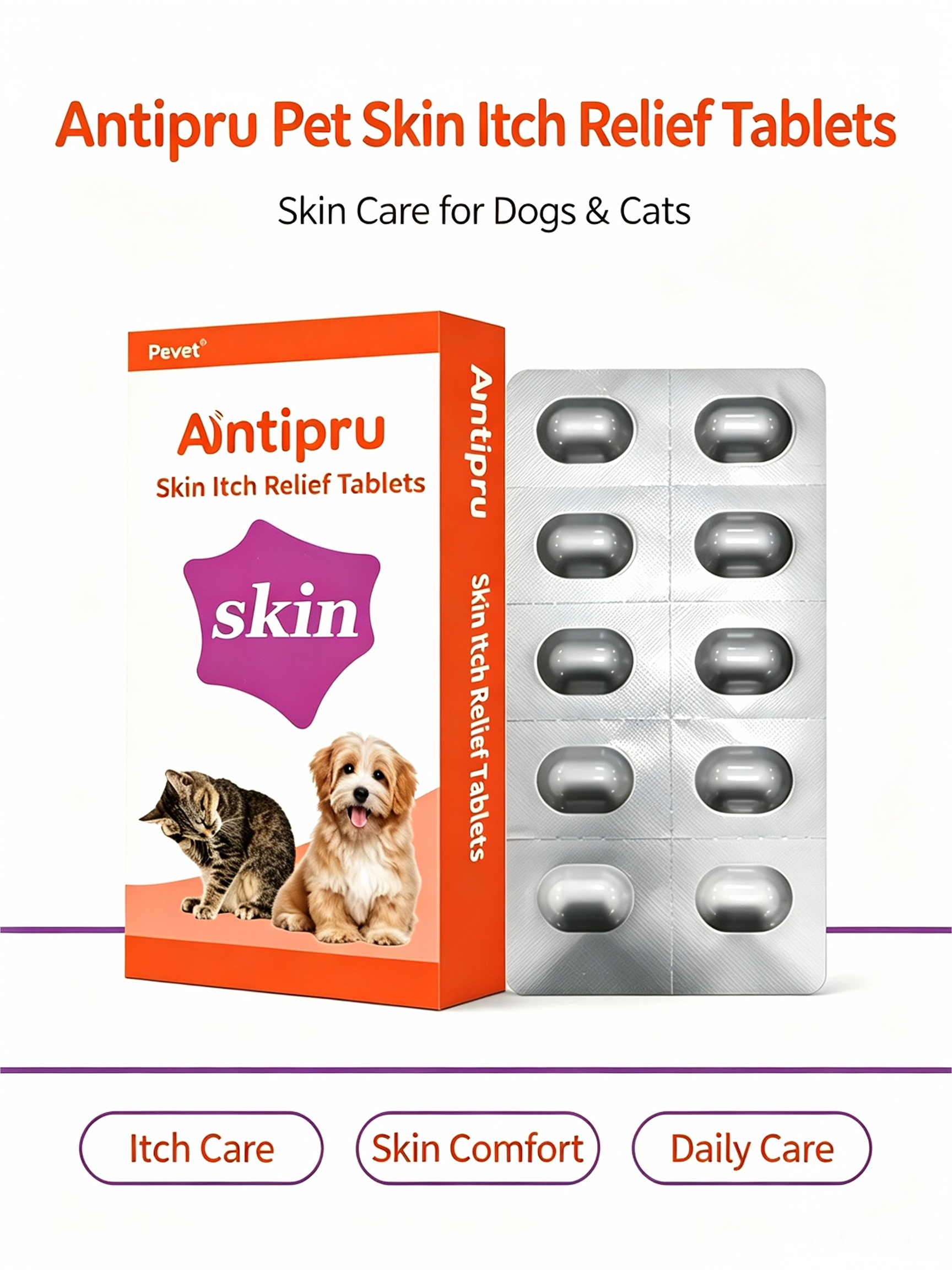 Targeted Veterinary Medicine Incorporating Oclacitinib Maleate for Food Allergy - Related Skin Issues,Targeted Veterinary Medicine Incorporating Oclacitinib Maleate for Food Allergy - Related Skin Issues,Pevet