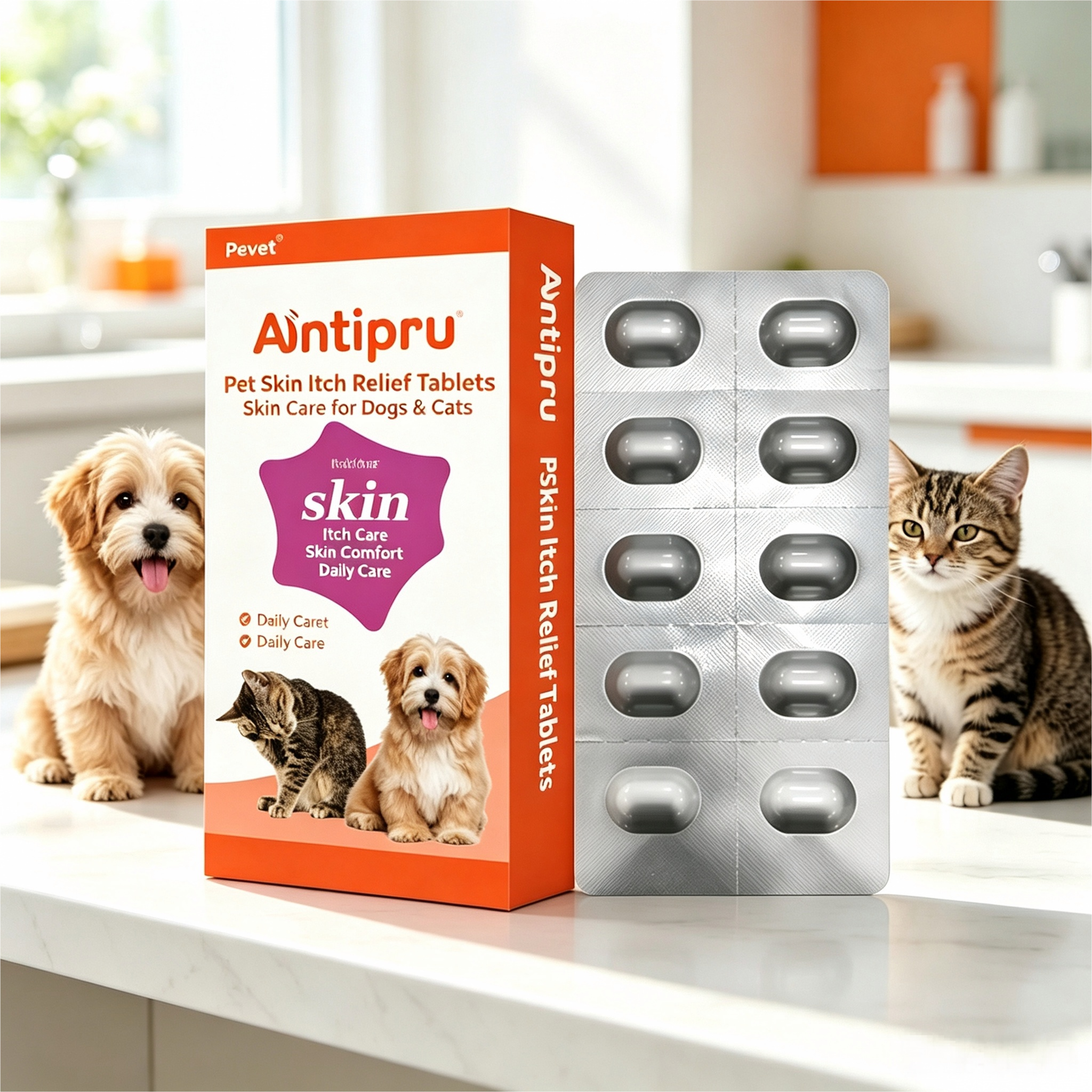 Targeted Veterinary Medicine Incorporating Oclacitinib Maleate for Food Allergy - Related Skin Issues,Targeted Veterinary Medicine Incorporating Oclacitinib Maleate for Food Allergy - Related Skin Issues,Pevet