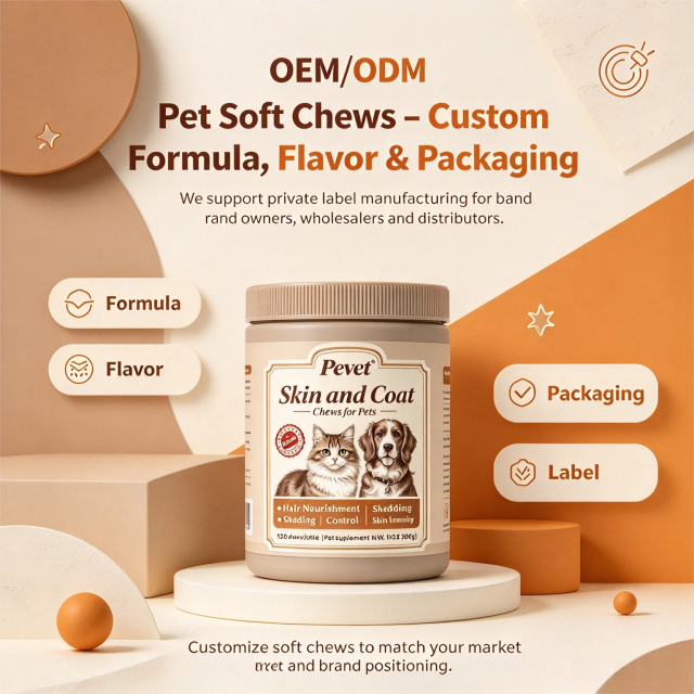Pevet Private Label Skin and Coat Soft Chews OEM ODM Pet Supplement Manufacturer Custom Formula Omega 3 Biotin Dog Chews,Pevet Private Label Skin and Coat Soft Chews OEM ODM Pet Supplement Manufacturer Custom Formula Omega 3 Biotin Dog Chews,Pevet