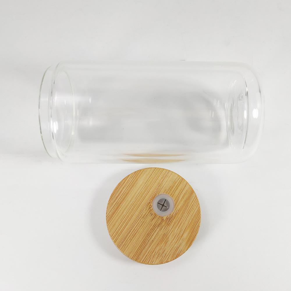 RTS US Warehouse 25pack 16oz double wall glass snow globe tumbler pre-drillled